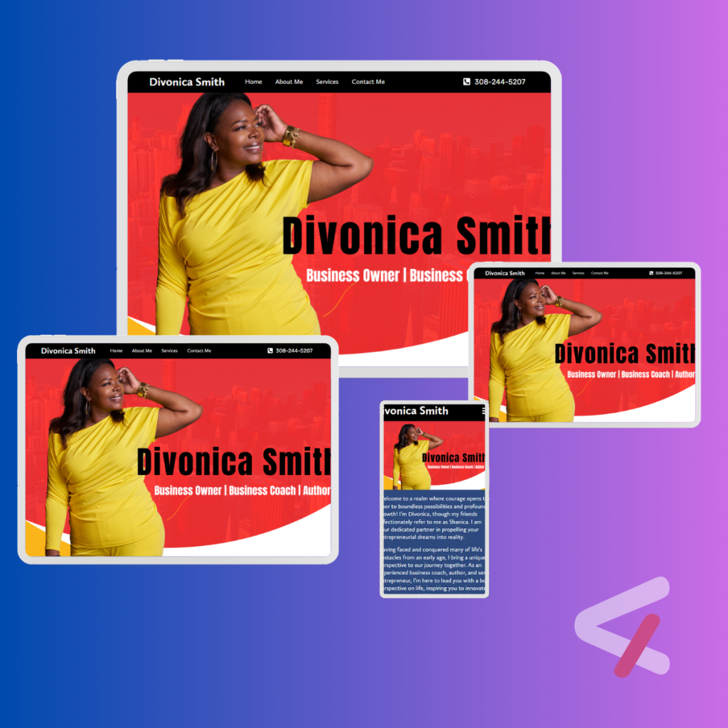Elegant Personal Portfolio Website for Sherrie Divonica