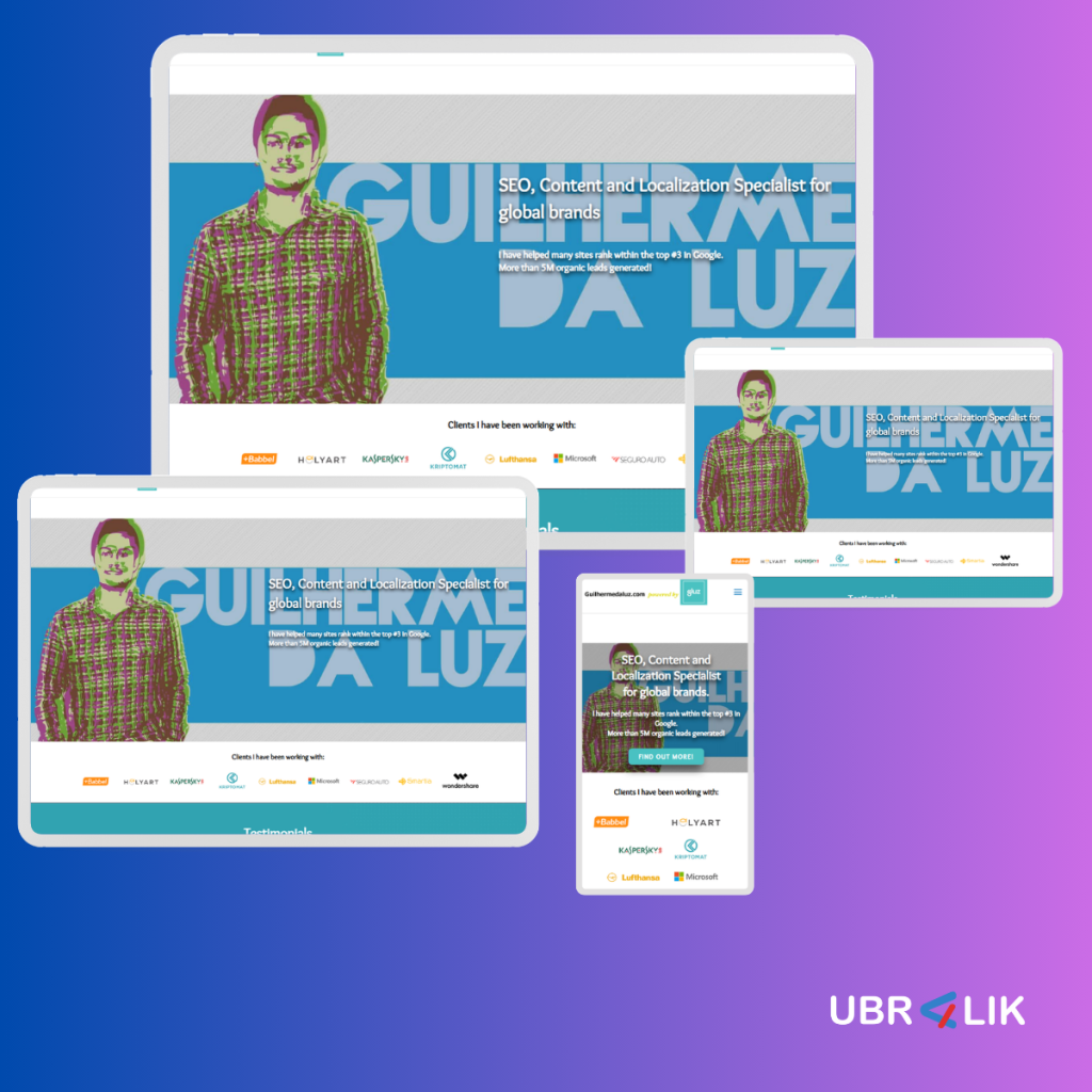 SEO Content & Localization Website for Guilherme da Luz